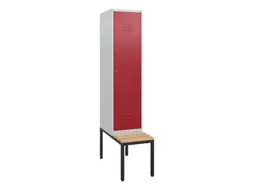 locker met bank,HxBxD 1950x400x815mm,1vak,vak B 400mm,cil.-slot
