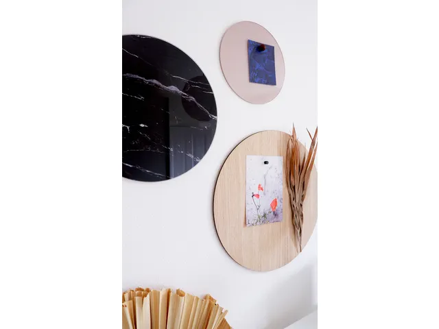 Glasmagneetbord Naga rond 25cm roze