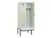 locker met bank,voor scheiding van kleding,HxBxD 2120x800x815mm,2vak