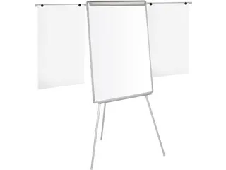 Flipchart Magnetisch Met Zijarmen Uitschuifbaar 100x70cm Lichtgrijs - 13