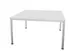 vergadertafel HxBxD 74x140x140cm vierkant Bl-wit Alu