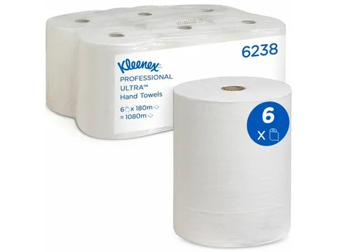 handdoekrol 6238 Ultra Airflex 2-laags wit 180mx19.8cm 6 stuks