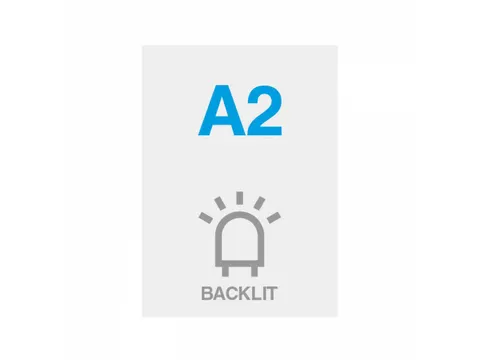 Poster Print A2 Backlit 275g/m² Satijnen Oppervlak
