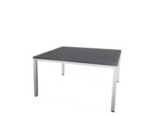 vergadertafel,HxBxD 740x1400x1400mm,hoekig,CC-zwart - 1