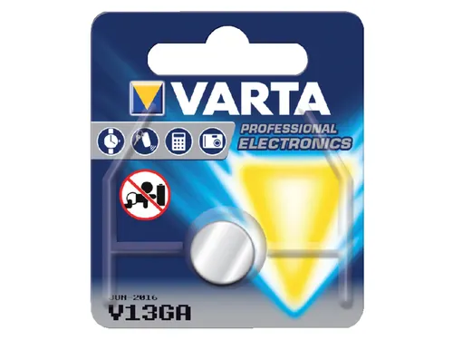 Batterij Varta knoopcel V13GA lithium blister à 1 stuk