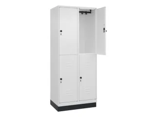 dubbeldekse locker,HxBxD 1950x800x500mm,2x2vak.,vak B 400mm - 2