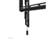 Support mural TV Neomounts LEVEL 43-86 inch support plat noir