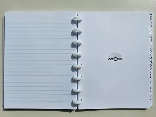 Adresboek Atoma A5 lijn 54vel 90gr PP assorti - 6