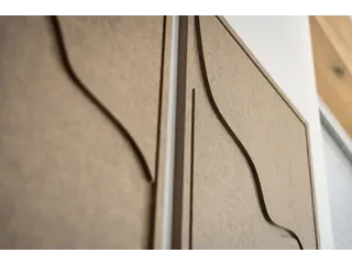 Acoustic Art FLOW 2-luik 80x60cm Bruin Akoestisch kunstwerk Organisch - 4