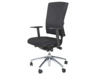 Bureaustoel 300-NEN Comfort Zwarte stof en Aluminium voetkruis