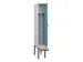 locker met bank,voor scheiding van kleding,HxBxD 2120x300x815mm,1vak
