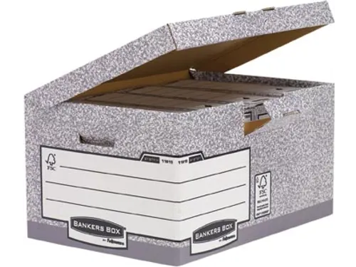 Containerdoos System Flip Top Maxi Grijs 390x293x560mm