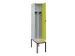 locker met bank,voor scheiding van kleding,HxBxD 2120x400x815mm,1vak