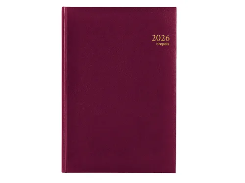 Agenda 2027 Brepols Omega Lima 7dagen/2pagina's bordeaux