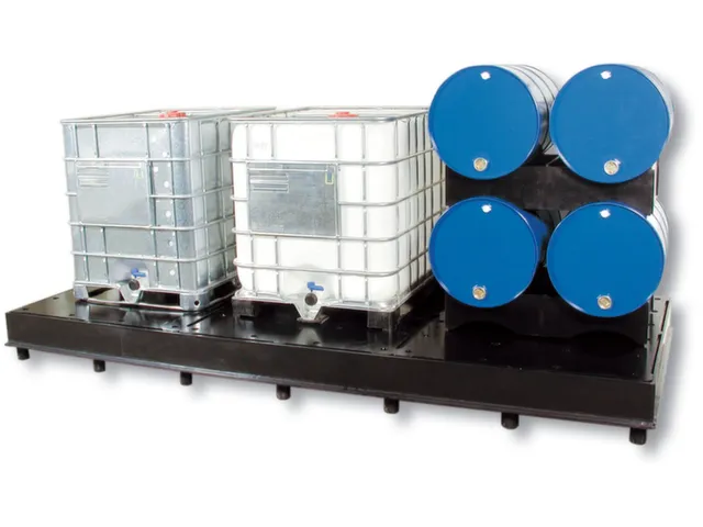 Opvangbak Hdpe 340x3895x1720mm V. 3x1000l M. Geperf. Pe Plaat