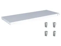 legbord,v. traversestelling,BxD 1000x400mm,vakl. 225kg,staal,RAL7035