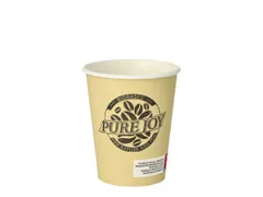 Papstar Pure Joy Drinkbekers 200 ml uit Karton Ø8x9,2cm Crème 50 st.