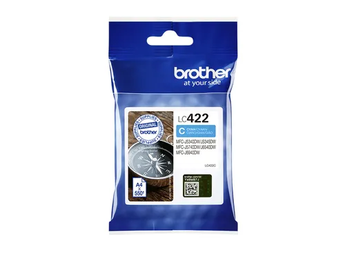 Inktcartridge Brother LC-422C blauw