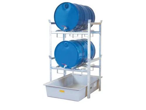 Aftapstelling Bxdxh 990X700X1620Mm V. 2X200L Vaten M. Bak 220L