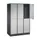 Dubbeldekse garderobekast,HxBxD 1950x1220x600mm,3x2vak.,vak B 360mm