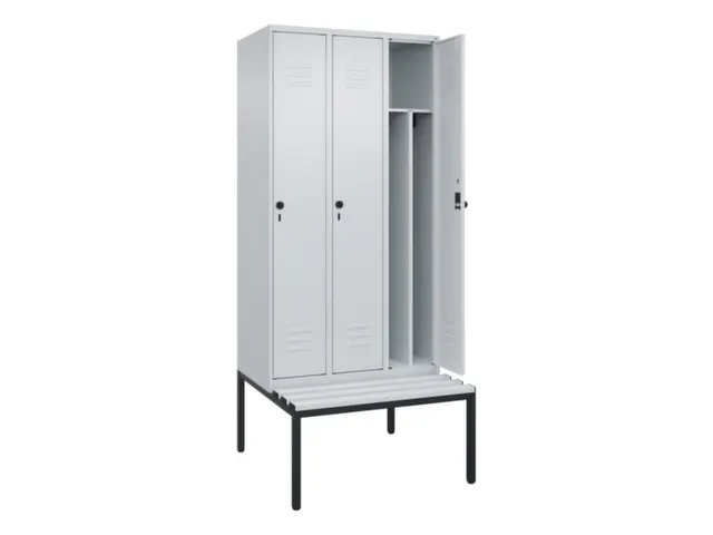 locker voor scheiding van kleding,HxBxD 2120x900x815mm,3vak