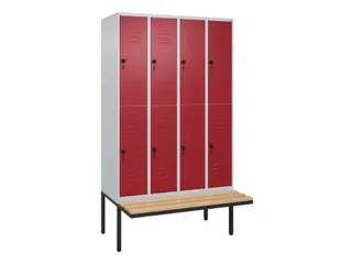 Dubbeldekse dekenkist,HxBxD 2120x1200x815mm,4x2vak.,vak B 300mm - 1