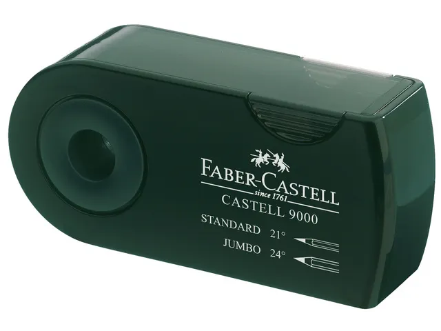 puntenslijper Faber-Castell "Sleeve" 9000 serie groen