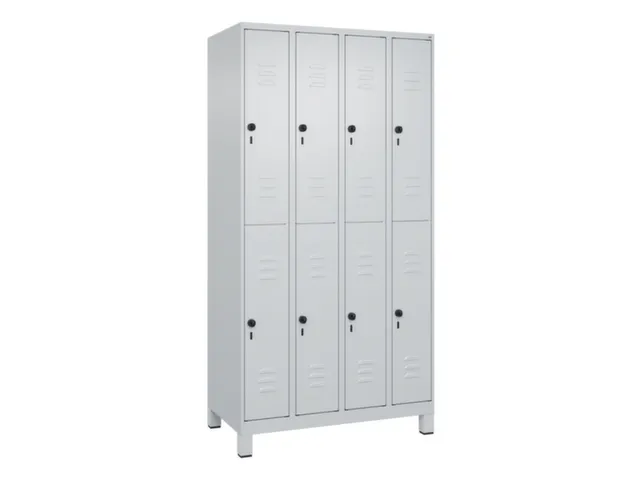 dubbeldekse locker,HxBxD 1950x1000x500mm,4x2vak.,vak B 250mm