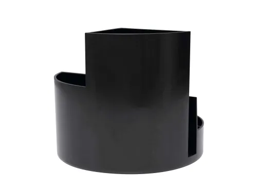 Pennenkoker MAUL roundbox 7 vakken Ø140x125mm zwart