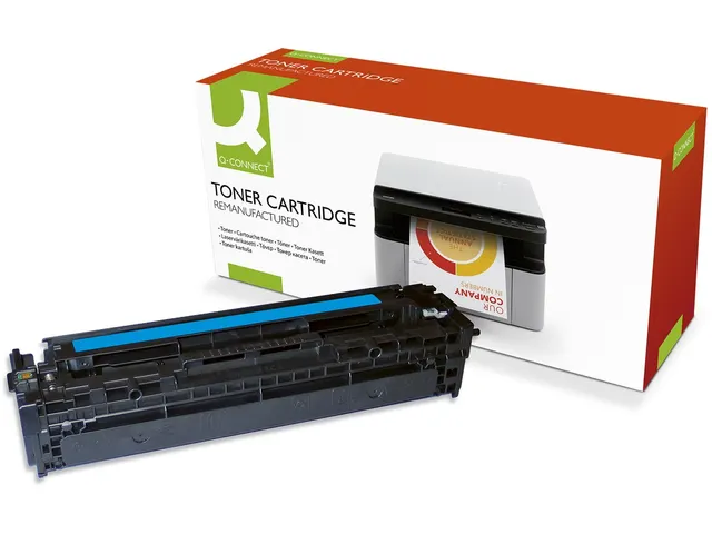 Q-connect Toner cyaan 1400 pagina's voor HP CB541A