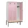 locker met bank,HxBxD 2120x1200x815mm,3vak,vak B 400mm,cilinderslot