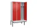 locker met bank,voor scheiding van kleding,HxBxD 2120x1200x815mm,3vak