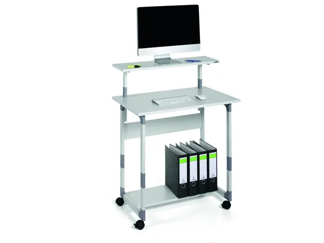 Verrijdbaar Computermeubel Trolley 80 VH Grijs