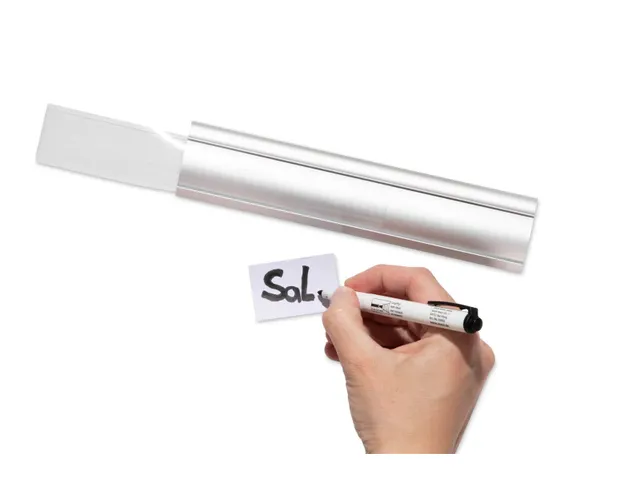 Aluminium wand klemlijst Magneethoudend 21cm