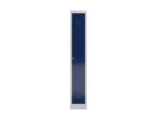 garderobekast,HxBxD 1800x310x500mm,1vak,klink,sokkel,romp RAL7035 - 1