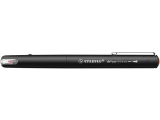 Fineliner STABILO dr!ver medium punt 0.8 mm Rood - 6