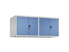 opzetkast,v. locker,4vak.,vak B 300mm,HxBxD 500x1200x500mm,vleugeldeur