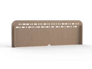 Akoestisch PET-vilt scheidingsscherm L 150x15cm beige - 1