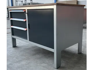 werkbank,HxBxD 870x1250x725mm,multiplexblad,draagverm. 1000kg,4voeten - 3