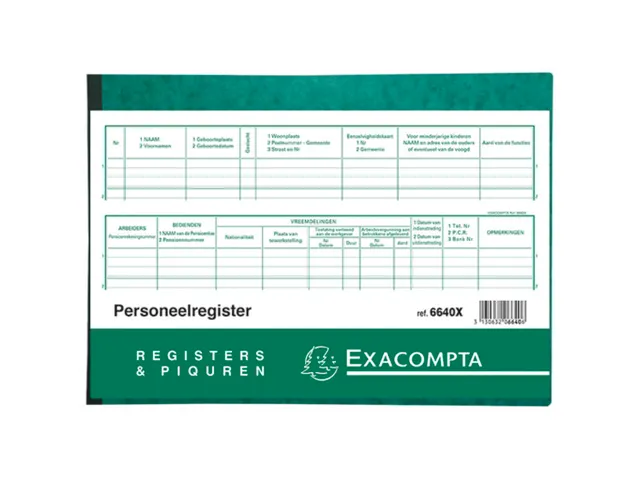 Piqure 21x29,7 Personeel 20 bl