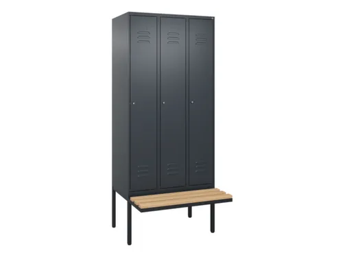 locker voor scheiding van kleding,HxBxD 2120x900x815mm,3vak