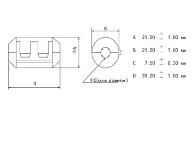 Filter Voor Voedingskabels Ø7.5mm