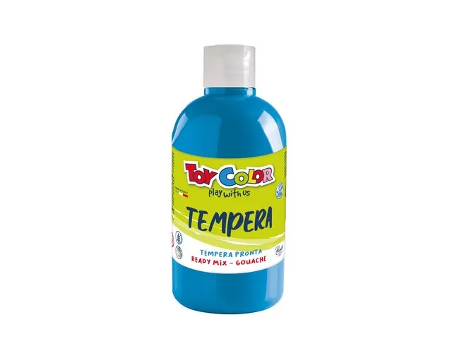 ToyColor plakkaatverf fles 500ml cyaan