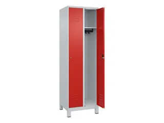 locker,HxBxD 1950x600x500mm,2vak,vak B 300mm,cil.-slot,voeten - 2