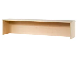opzetvitrine,HxBxD 350x1600x320mm,hout,esdoorn,slijt- en krasvast - 1