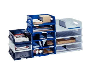 Sorteerbak Leitz 5231 Sorty met klep blauw A4 - 7