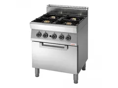 Gasfornuis+oven 4 Zones 70/70CFG