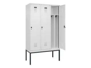 locker voor scheiding van kleding,HxBxD 2120x1200x500mm,3vak - 1