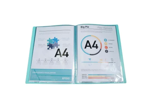 Showalbum A4 40Tasse n Chrom Pastel Blauw
