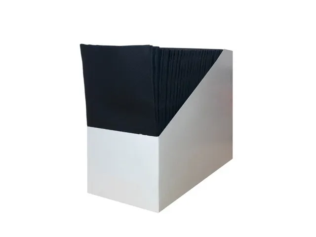 Servet Zwart 147920 Airlaid 1/8 Vouw 600 Stuks 40x40cm